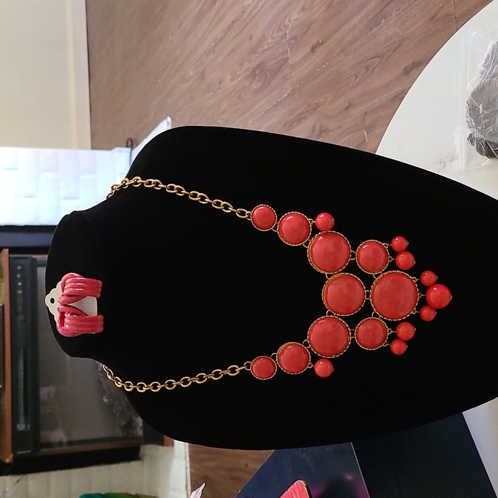 Bubble Necklace And Earrings